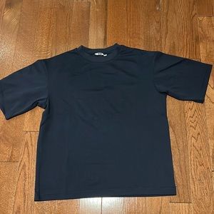 Oversized Navy Blue Short Sleeve Shirt